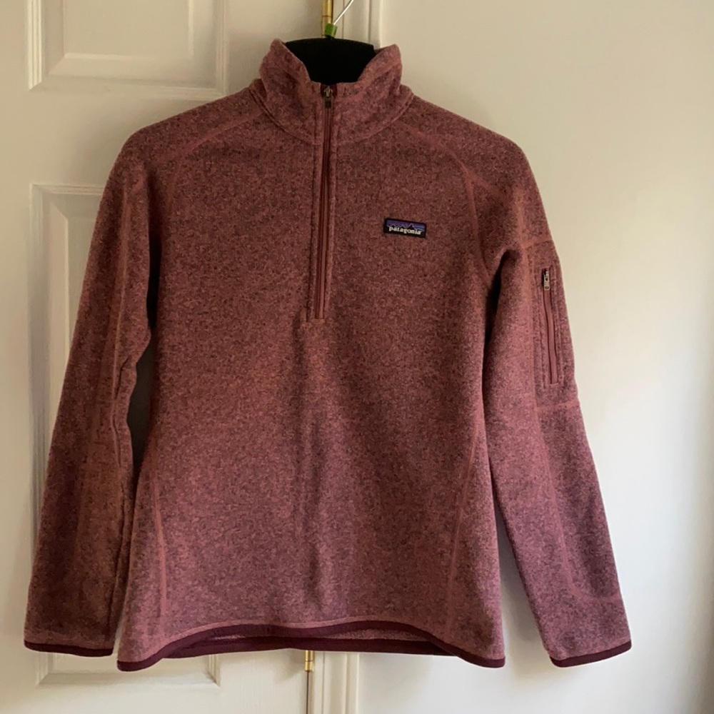 Patagonia better sweater M burgundy worn once. Excellent condition